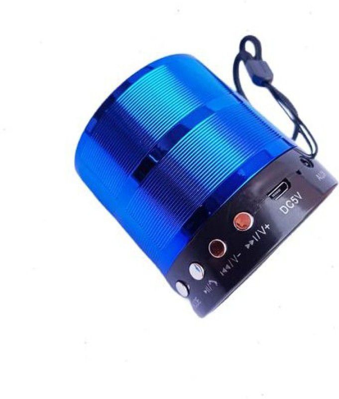 VibeX WS-887 Multifunction Mini Bluetooth Wireless Speaker with Mic-SpK-163 10 W Bluetooth Speaker  (Dense Blue, Stereo Channel)
