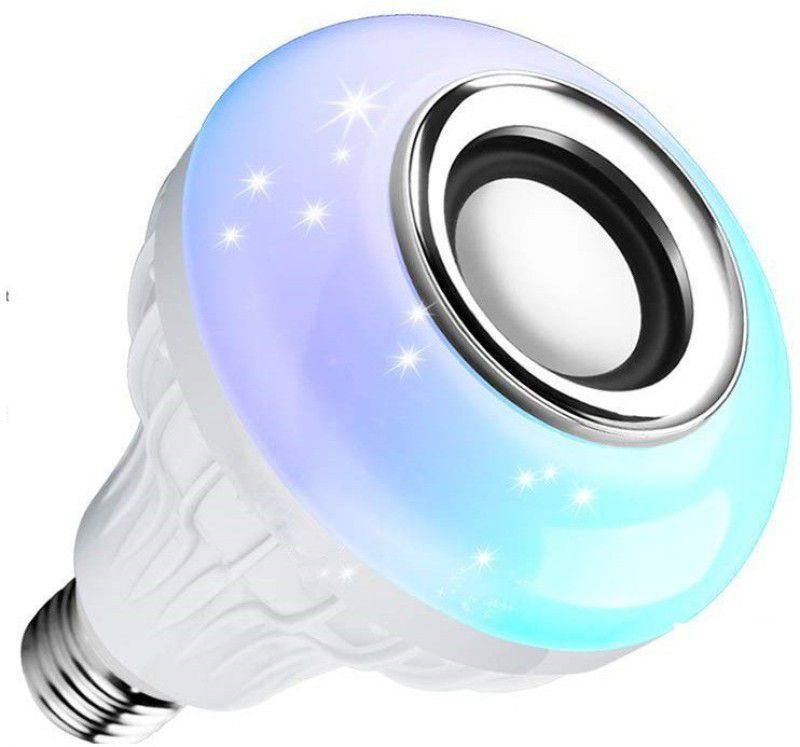 VibeX ™IVX - SE518 - Bluetooth Speaker Music Light Bulb B22 2 W Bluetooth Speaker  (Classtic White, Stereo Channel)