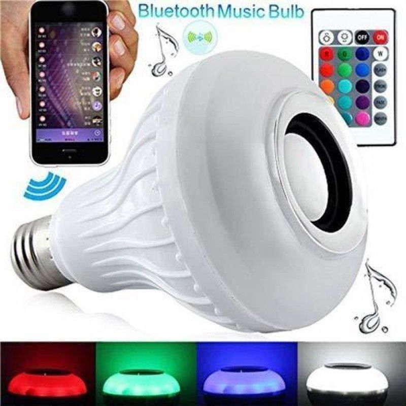 VibeX ™XVII - DR545 - 12W LED Music Bulb 2 W Bluetooth Speaker  (Trend Grey, Stereo Channel)