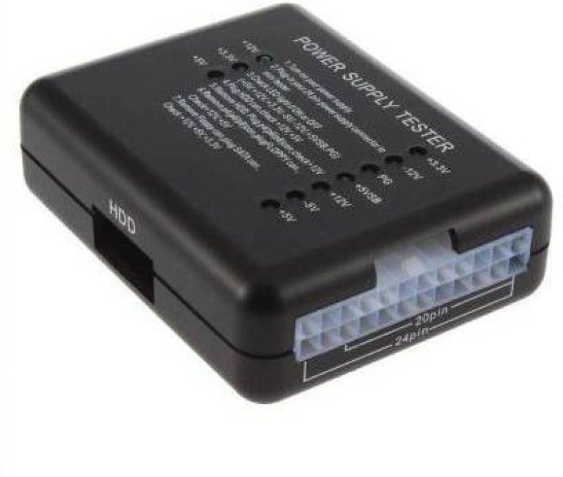 Pitambara PC Power Supply Tester 20/24 Pin Psu Atx SATA Hdd SMPS LED Display 0 Watts PSU (Black) Media Streaming Device  (Black)