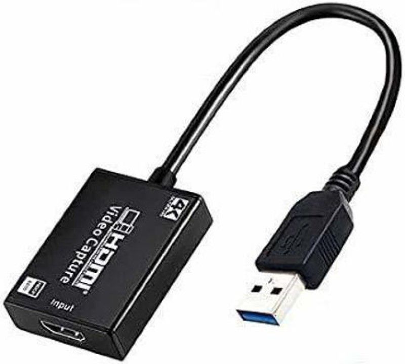 Etzin 4K Video Capture Card USB 3.0 1080P Yellow Box (EPL-812HVC) Media Streaming Device  (Black)