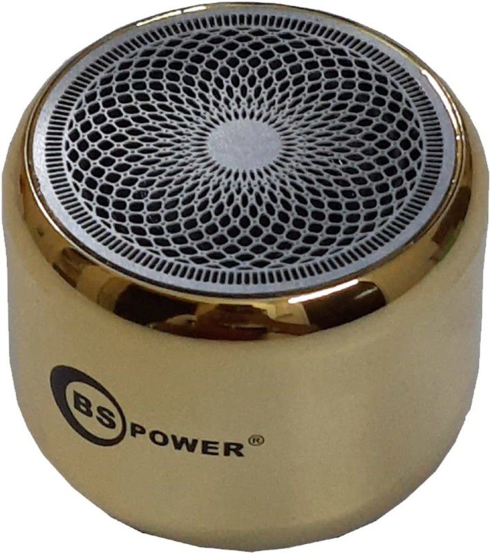 bs power EZ787- Medallion Gold 5 W Bluetooth Speaker  (Gold, Stereo Channel)