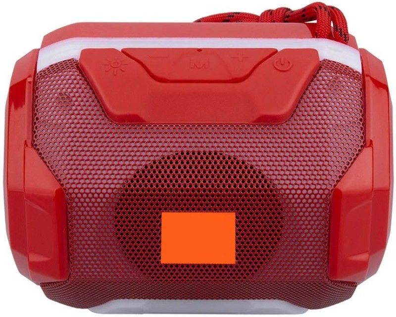 F FERONS Best Buy Bluetooth Rechargeable Speaker Portable Wireless Speaker HIFI Stereo Sound System TF Card USB Outdoor Speakers with LED Light Subwoofer 6 W Bluetooth Speaker  (Red, 4.1 Channel)