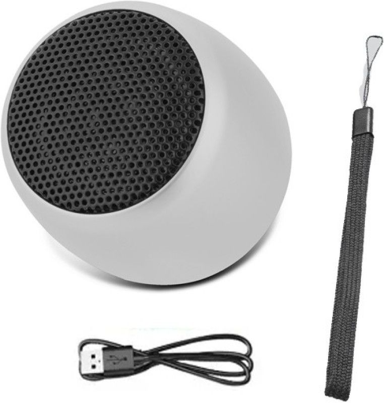 Wanzhow Extra Bass Coin Sized Mini Speaker Compatible with All Android and iOS Smartphones, Easy to carry in your pocket for camping, trekking Portable Bluetooth Wireless Speaker with 6-Hour Playtime, 4 W Bluetooth Speaker  (Silver, Stereo Channel)