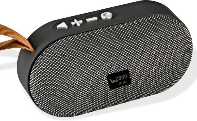 Ubon Ubon SP-20A Wireless Portable Speaker | Built-in FM Mode with TF/SD Card Player 3 W Bluetooth Speaker (Black, Mono Channel) 3 W Bluetooth Speaker  (black, Mono Channel)
