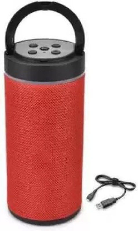 ANY KART Portable Wireless Bluetooth Speaker Super deep Bass Wireless Rechargeable 3D Sound Bluetooth Speaker Support TF/USB/Pen Drive Compatible with All Smartphone 10 W Bluetooth Speaker  (Red, Stereo Channel)