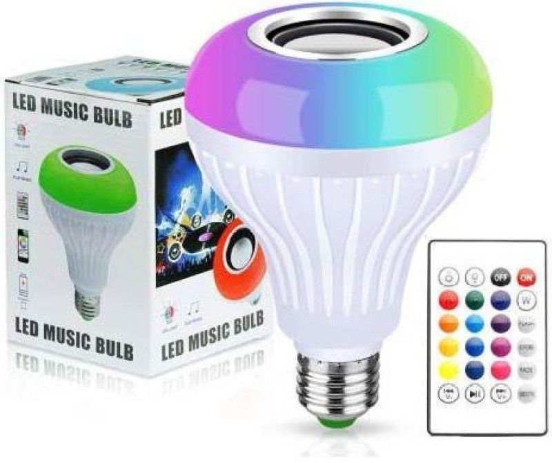 Uborn LOW PRICE Bulb Led Music Light RGB Remote Control Home Bedroom Party Decoration 10 W Bluetooth Home Theatre  (White, Stereo Channel)