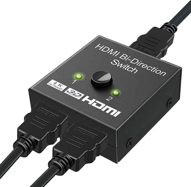 Tobo 2 To 1 HDMI Bi-Direction Switcher New Dual 2 Ports 4K HDMI 2.0 Bi-Directional Media Streaming Device  (Black)