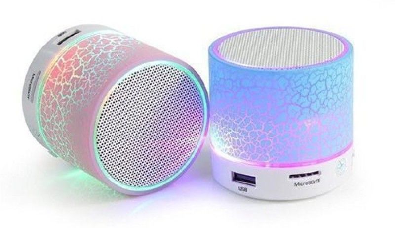 UnV S10 LED Speaker for Multi Like Laptop/Computer/Android Smartphones & Much More Devices This Speaker Comes with Many Features Like Aux/USB/SD Card 4 W Bluetooth Speaker  (Blue, 5 Way Speaker Channel)