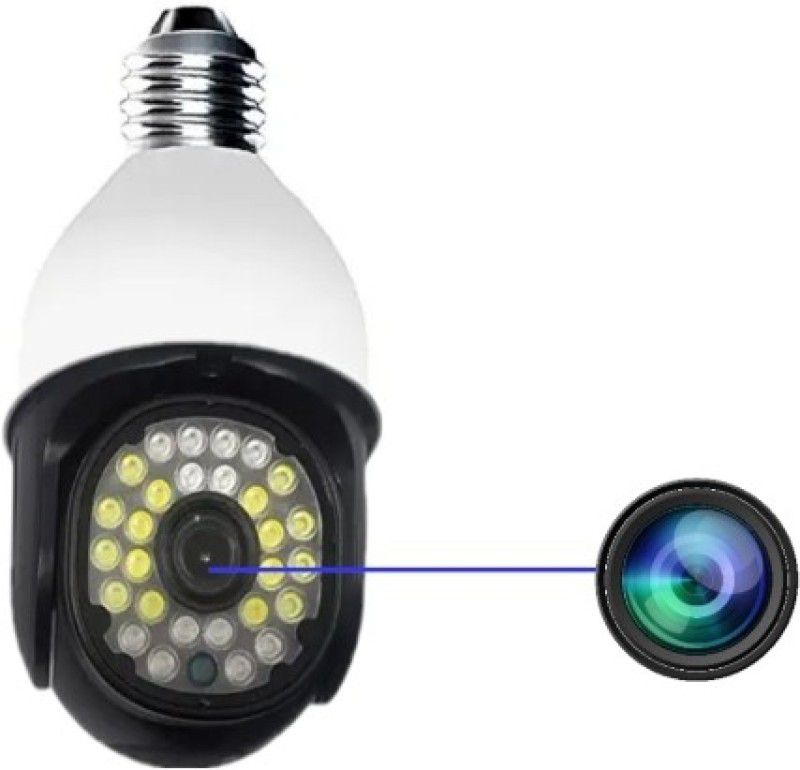 Garundropsy Upgraded 1080 Full hd WiFi Bulb Camera with Smart Human Motion Bulb Night Vision Security Camera  (1 Channel)