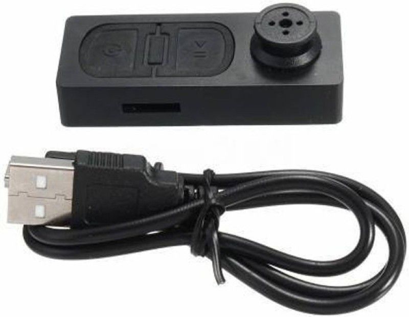 SATTOBISION Spy Mini Button Pinhole Hidden Camera with Audio Video Recorder and USB Cable Security Camera  (1 Channel)