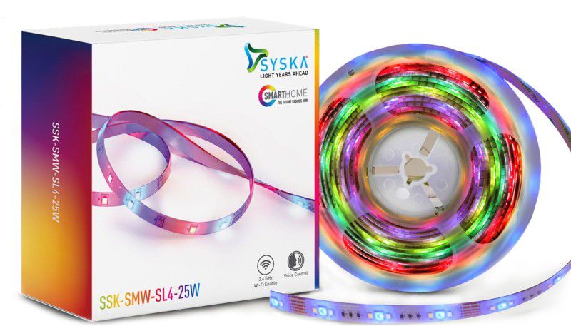 Syska Smart Wi-FI Led Strip Light 25W 5mtr Light Strip