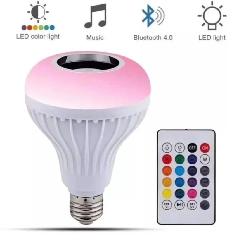 GUGGU ANJ_286_Led Wireless Light Bulb Speaker Base Color Changing With Remote Control Smart Bulb