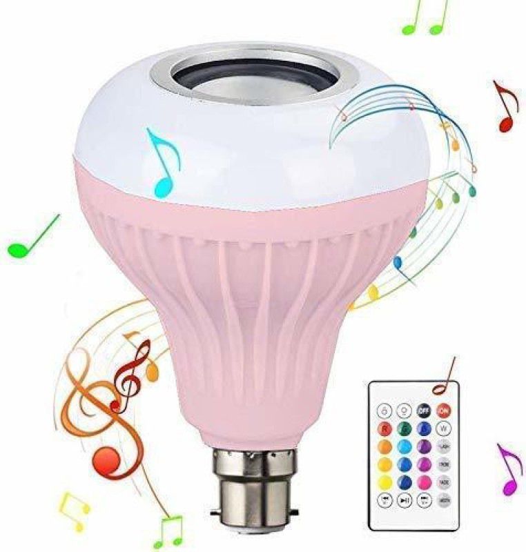 VibeX Colour Changing Bluetooth Speaker LED Music Light Bulb with Remote Control -H6 Smart Bulb