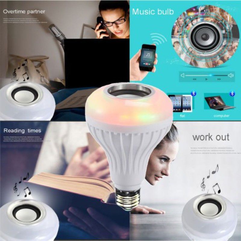 Explorer ™Led Bulb with Bluetooth Speaker Music Light Bulb Rgb Bulb with Remote Control Smart Bulb