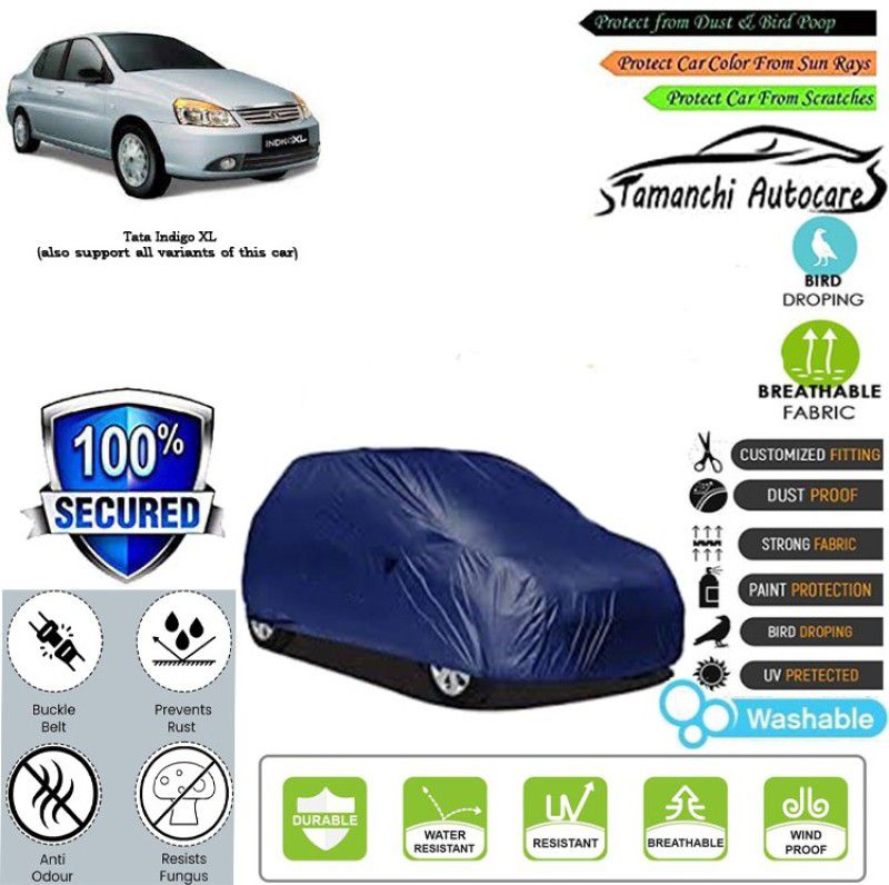 Tamanchi Autocare Car Cover For Tata Indigo XL  (Blue)