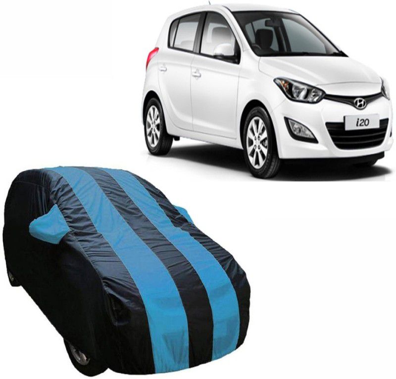 Autoinnovation Car Cover For Hyundai i20 (With Mirror Pockets)  (Blue, Multicolor)