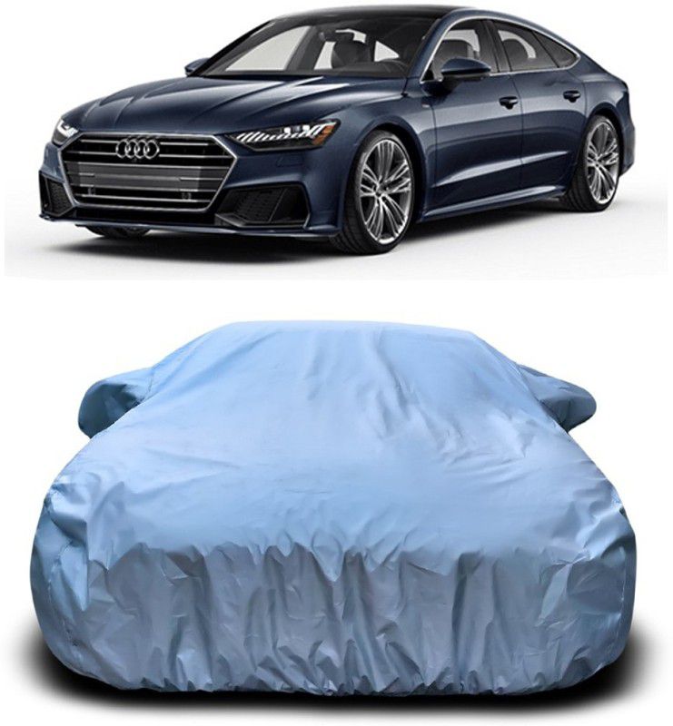 Genipap Car Cover For Audi A7 Facelift (With Mirror Pockets)  (Silver)