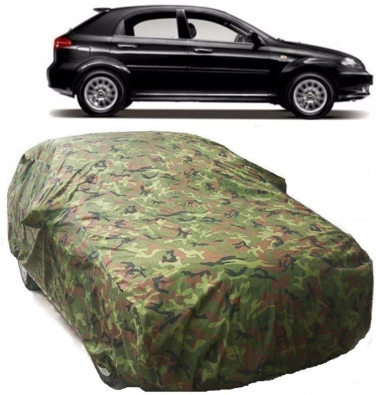 AutoKick Car Cover For Chevrolet Optra SRV (With Mirror Pockets)  (Green)