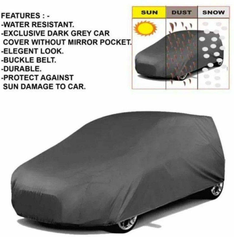Mobidezire Car Cover For Chevrolet Beat LS (Without Mirror Pockets)  (Grey)