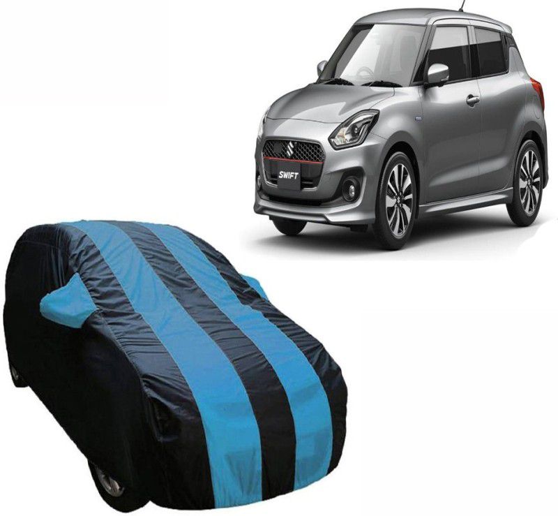 Autoinnovation Car Cover For Maruti Suzuki Swift (With Mirror Pockets)  (Blue, Multicolor, For 2018 Models)