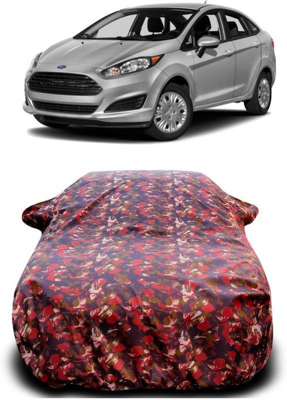 Genipap Car Cover For Ford Fiesta Sport (With Mirror Pockets)  (Multicolor)