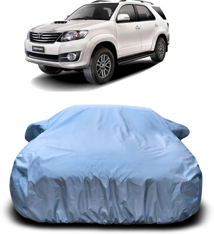 Genipap Car Cover For Toyota Fortuner Old (With Mirror Pockets)  (Silver)