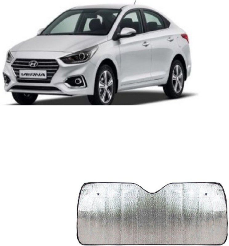 EMPICA Dashboard Sun Shade For Hyundai Verna  (Silver)