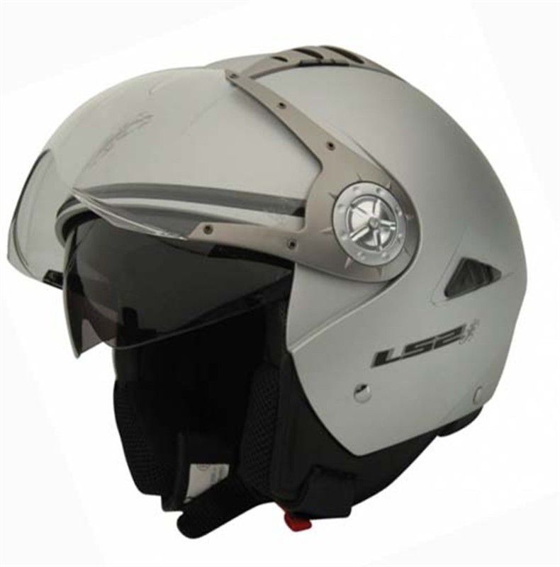 LS2 Of545 Tomcat Motorbike Helmet  (White)