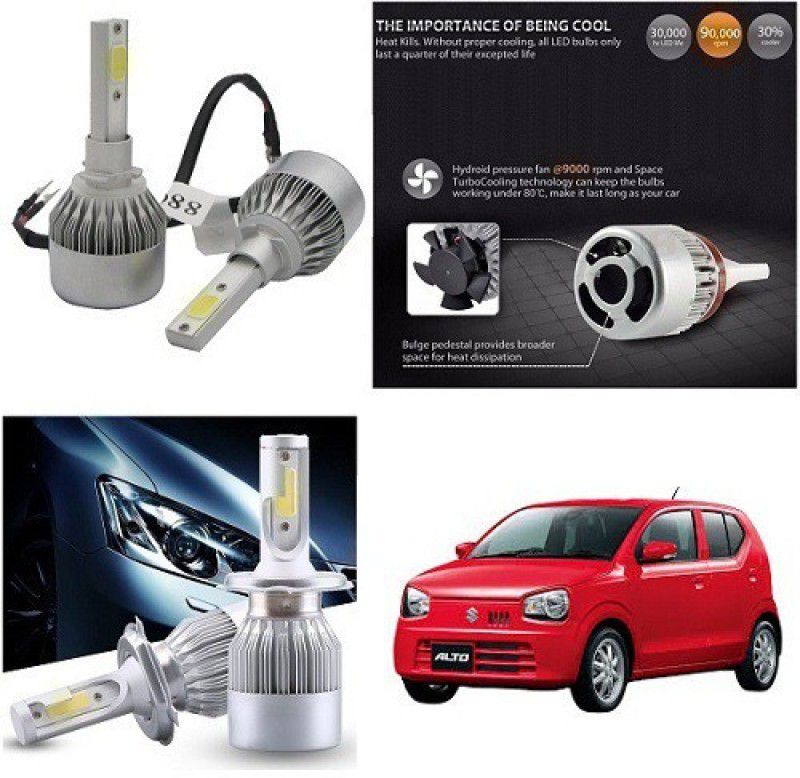 After cars Premium C6 Led Head Light 105 Headlight Car LED for Maruti Suzuki (24 V, 72 W)  (Alto 800, Pack of 2)