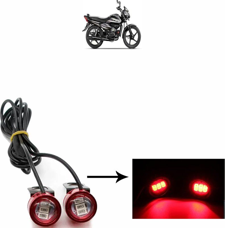 Vagary WATERPROOF BLINKING LIGHT WITH 3 MODES-132 Brake Light, Tail Light, License Plate Light, Parking Light Motorbike LED for Hero (12 V, 10 W)  (Splendor NXG, Pack of 2)