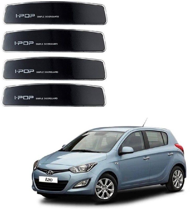 SPREADX Plastic Car Door Guard  (Black, Pack of 4, Hyundai, i20)