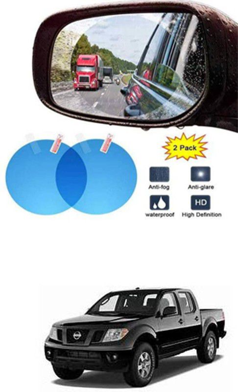 Etradezone Smart Slide Car Rear view Mirror Waterproof Membrane Anti-Fog Anti-Glare Film Sticker Rain Shield Accessories 9 cm For:-Nissan Frontier Car Mirror Rain Blocker  (Blue)