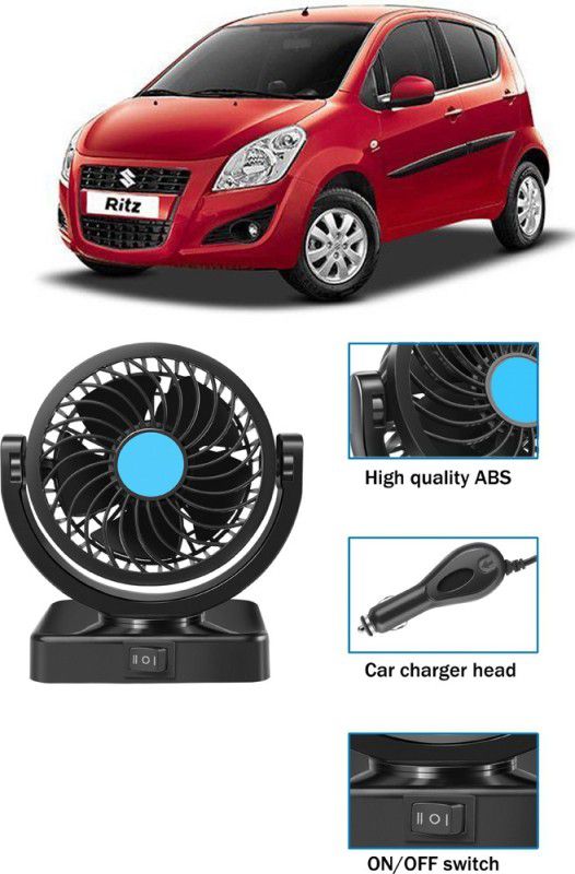 Enfield Works Cooling Car Fan 360 Degree Rotatable For vehicle-Y_325 Car Interior Fan  (12 V)