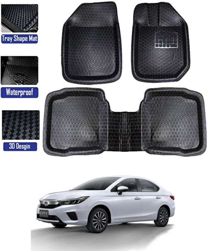 RKPSP PVC Tray Mat For Honda City  (Black)
