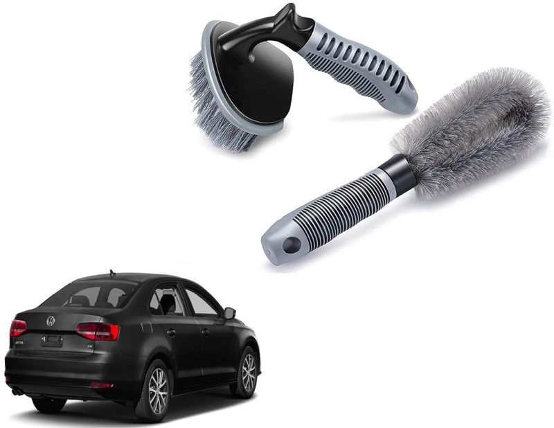 ABS AUTO TREND Plastic Vehicle Washing Tyre Cleaner Brush  (Pack Of 2)