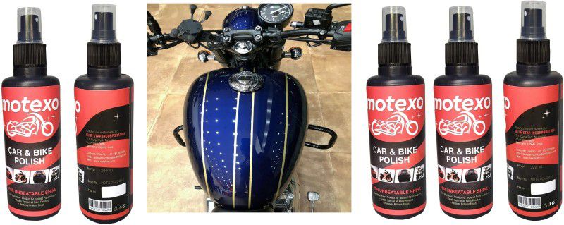 MOTEXO Liquid Car Polish for Bumper, Chrome Accent, Dashboard, Exterior, Headlight, Leather, Metal Parts  (1000 ml, Pack of 5)