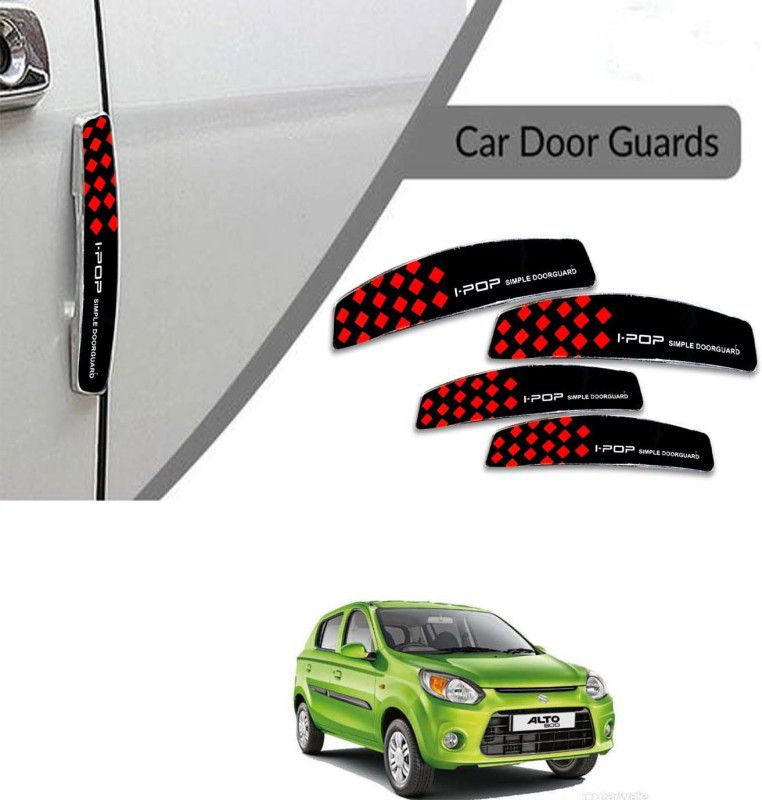 Etradezone Plastic Car Door Guard  (Black, Red, Pack of 4, Maruti, NA)