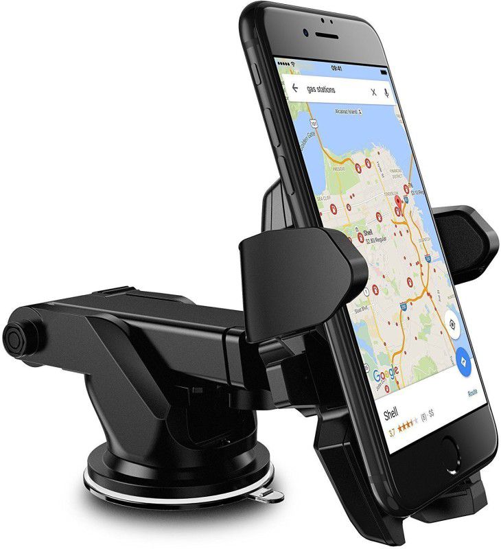 Zeom Car Mobile Holder for Dashboard, Windshield  (Black)