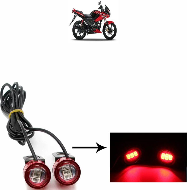 Vagary WATERPROOF BLINKING LIGHT WITH 3 MODES-030 Brake Light, Tail Light, License Plate Light, Parking Light Motorbike LED for Honda (12 V, 10 W)  (CBF Stunner, Pack of 2)
