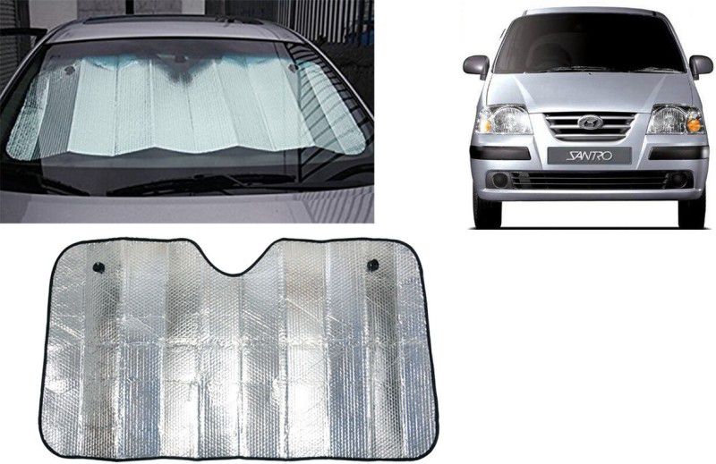 FINCOSTA Dashboard Sun Shade For Hyundai Santro  (Silver)