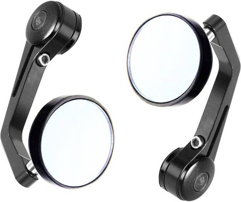 Cosmetize Manual Rear View Mirror For Yamaha, Royal Enfield Universal For Bike  (Right, Left)