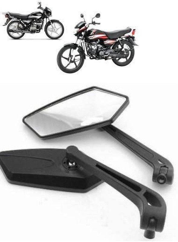 victrix Manual Rear View Mirror For Hero CD Deluxe  (Left, Right)