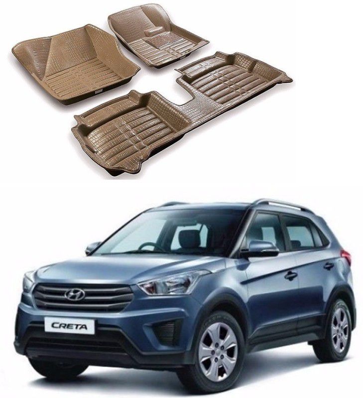 Auto Garh Plastic 5D Mat For Hyundai Creta  (Beige)
