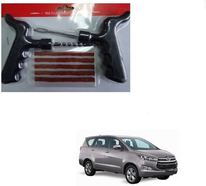 AuTO ADDiCT Car Tool Safety With 5 Strip Tubeless Tyre Puncture Repair Kit For Toyota Innova Crysta Tubeless Tyre Puncture Repair Kit