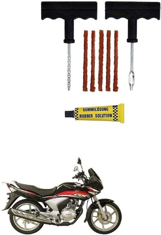 AS TRADERS Tubeless Tyre Puncture Repair Kit for Honda CBF150 Tubeless Tyre Puncture Repair Kit