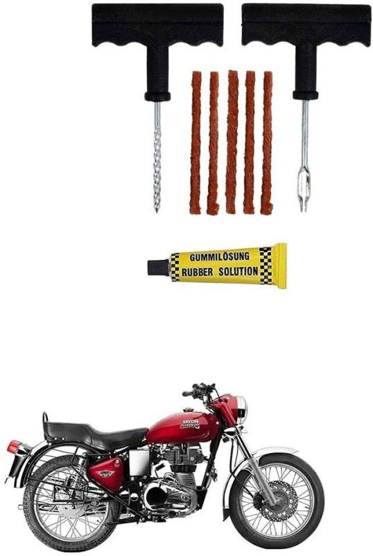 AS TRADERS Tubeless Tyre Puncture Repair Kit for Royal Enfield Bullet Electra Twinspark Tubeless Tyre Puncture Repair Kit