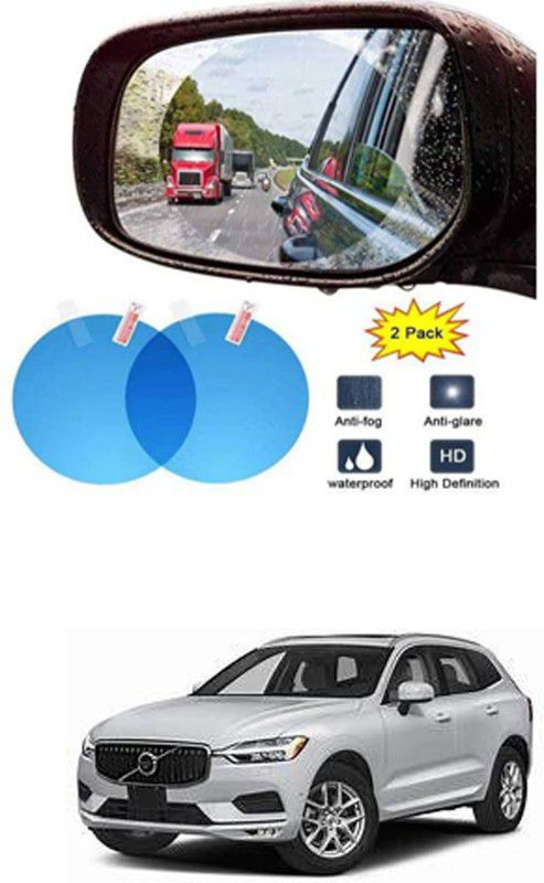 Etradezone Smart Slide Car Rear view Mirror Waterproof Membrane Anti-Fog Anti-Glare Film Sticker Rain Shield Accessories 9 cm For:-Volvo XC60 Car Mirror Rain Blocker  (White)