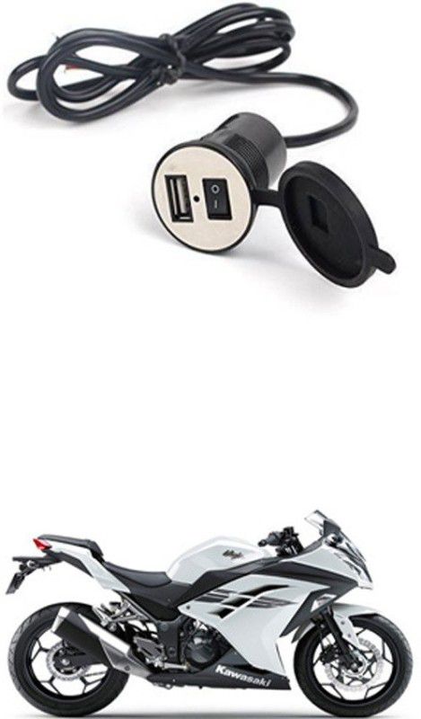 FKOK Bike USB Charger Socket Power Outlet 5V 2 A for Ninja 300 12 A Bike Mobile Charger