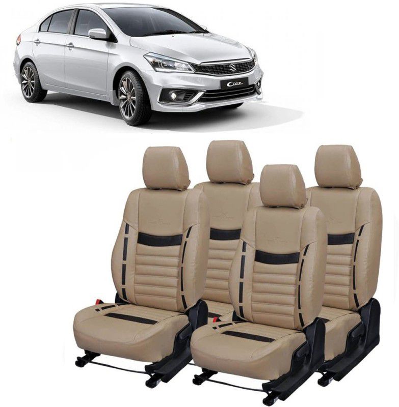 Luxury Premium Leatherette Car Seat Cover For Maruti Ciaz  (Detachable Head Rest, Mono Back Seat, Without Back Seat Arm Rest, 5 Seater, 2 Back Seat Head Rests)